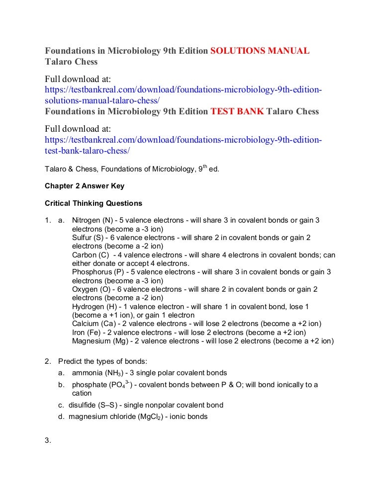 Foundations In Microbiology 9th Edition Pdf
